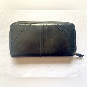 BURTON GENUINE LEATHER EXTERIOR‎ BLACK WALLET